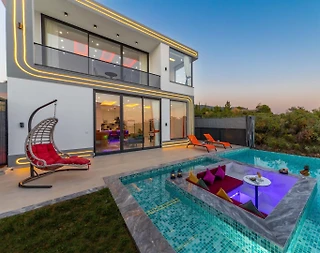 Kaş İslamlar'da Doğa İle İç İçe, Özel Havuzlu, 1+1, Tatil Villası - 1