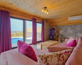 Muğla Seydikemer'de Gözlerden Uzakta, Özel Havuzlu, Konforlu Bungalov - 5