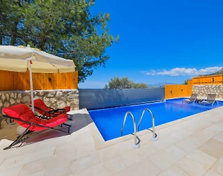 Kaş Çayköy'de Sakin Doğada, Özel Havuzlu ve Jakuzili, Modern Bungalov - 4