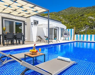 Kaş İkizce'de Doğa Manzaralı, Özel Havuzlu, Modern Villa - 1