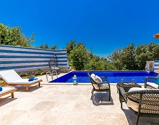 Kaş İslamlar'da Doğa İçerisinde, Özel Havuzlu, Modern Villa - 3