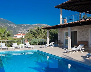 Kaş Andifli'de Özel Platformlu, Özel Havuzlu, Şık Taş Villa - 5