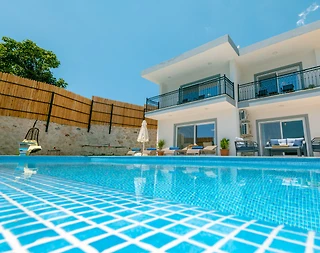 Kaş İslamlar'da Adalar ve Deniz Manzaralı, Özel Havuzlu, Kiralık Villa - 4