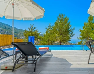 Kaş İslamlar'da Harika Doğa İçerisinde, Kapalı Havuzlu, Jakuzili Villa - 4