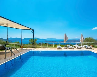 Marmaris Söğüt'de Muhteşem Deniz Manzaralı, Özel Havuzlu, Lüks Villa - 2