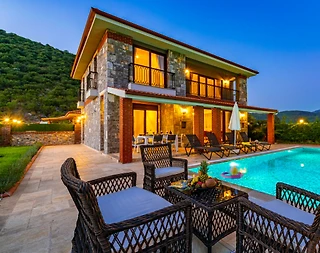 Fethiye Kayaköy'de Doğa İle İç İçe, Özel Havuzlu, 6+1 Ferah Villa - 3