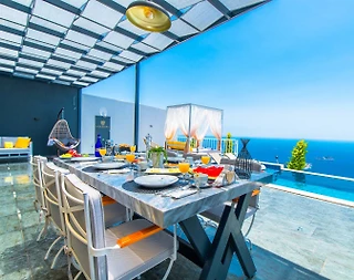 Kaş Bezirgan'da Yeşillikler İçerisinde, Özel Havuzlu, Kiralık Villa - 5