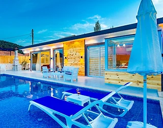 Kaş Sarıbelen'de Muhteşem Doğa İçerisinde, Özel Havuzlu, Kiralık Villa - 4