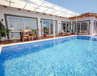 Kaş Patara'da Deniz ve Doğa Manzaralı, Jakuzili, Kiralık Villa - 1