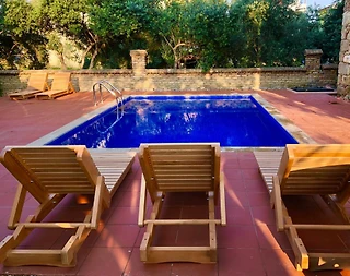 Antalya Side'de Taş Mimarili, Özel Havuzlu, Kiralık Konforlu Villa - 4