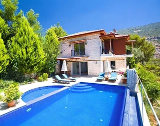 Kaş İslamlar'da Muhafazakar, Özel Havuzlu, Jakuzili, Modern Villa - 1