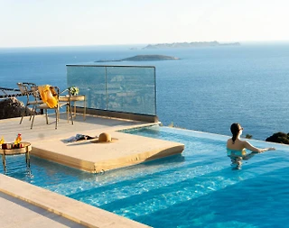 Kaş Gökçeören'de Deniz Manzaralı, Sonsuzluk Havuzlu, Modern Villa - 5