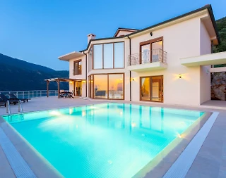 Kaş Andifli'de Deniz Manzaralı, Özel Havuzlu, 2+1 Kiralık Villa - 5