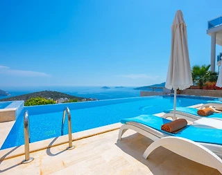Kaş Kalkan'da Eşsiz Deniz Manzaralı, Özel Havuzlu, Jakuzili Villa - 5
