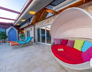 Kaş İslamlar'da Doğayla İç İçe, Isıtmalı Havuzlu, Jakuzili Villa - 5