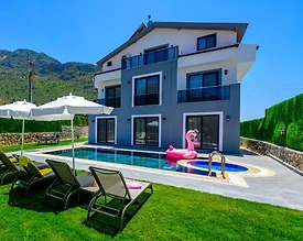 Ölüdeniz Hisarönü'nde Geniş Bahçeli, Özel Havuzlu, 4+1 Kiralık Villa - 3