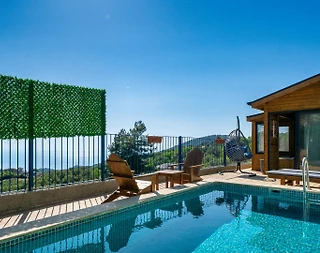 Fethiye Faralya'da Enfes Deniz Manzaralı, Özel Havuzlu, Lüks Villa - 4