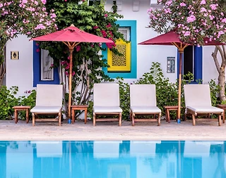 Muğla Datça'da Özgün Mimarili, Ortak Havuza Sahip, Kiralık Suit - 3