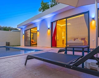 Kaş İslamlar'da Gözlerden Uzak Konumda, Özel Havuzlu, 1+1 Villa - 4