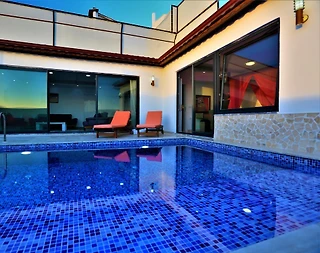 Kaş Bezirgan'da Doğa ve Deniz Manzaralı, Özel Havuzlu, Balayı Villası - 2