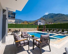 Fethiye'de Ferah Bahçeli, Özel Havuzlu, Jakuzili Villa - 3