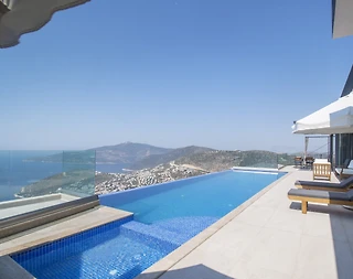 Kaş Bezirgan'da Deniz Manzaralı, Sonsuzluk Havuzlu, Jakuzili Villa - 4