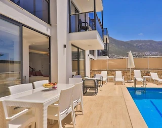 Kaş Kalkan'da Deniz Manzaralı, Özel Havuzlu, 6 Kişilik Lüks Villa - 3