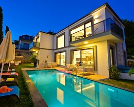 Faralya'da Deniz Manzaralı, Özel Havuzlu, Saunalı, Lüks Villa  - 2
