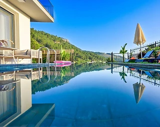 Faralya'da Deniz Manzaralı, Özel Havuzlu, Saunalı, Lüks Villa  - 5