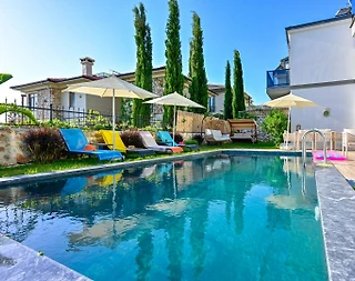 Faralya'da Deniz Manzaralı, Özel Havuzlu, Saunalı, Lüks Villa  - 4