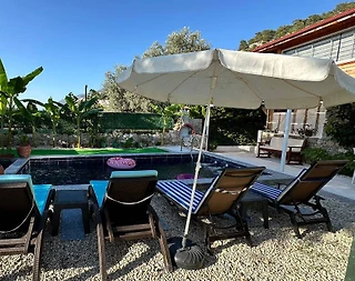 Fethiye Faralya'da Yeşillikler İçerisinde, Isıtmalı Havuzlu, Kiralık Villa - 5