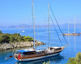 Muğla Fethiye'de Ahşap Tasarımıyla Dikkat Çeken, 16 Kişilik Gulet - 1