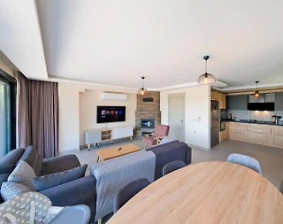 Fethiye Ölüdeniz'de Özel Havuzlu, Yerden Isıtmalı, Lüks Tatil Villası - 5