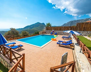 Seydikemer'de Görkemli Doğa Manzaralı, Özel Havuzlu, Otantik Villa - 3