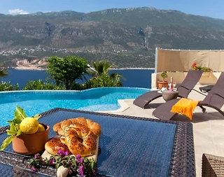 Kaş Andifli'de Deniz Manzaralı, Özel Havuzlu, 6 Kişilik Kiralık Villa - 4