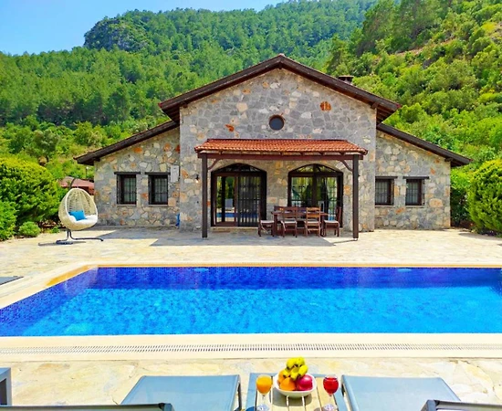Fethiye Kayaköy'de Doğanın Kalbinde, Özel Havuzlu, Korunaklı Villa - 1