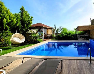 Kaş İslamlar'da Doğa Manzaralı, Özel Havuzlu, Modern Villa - 5