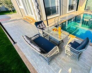 Fethiye Akarca'da Geniş Ailelere Uygun, Özel Havuzlu, Modern Villa - 5