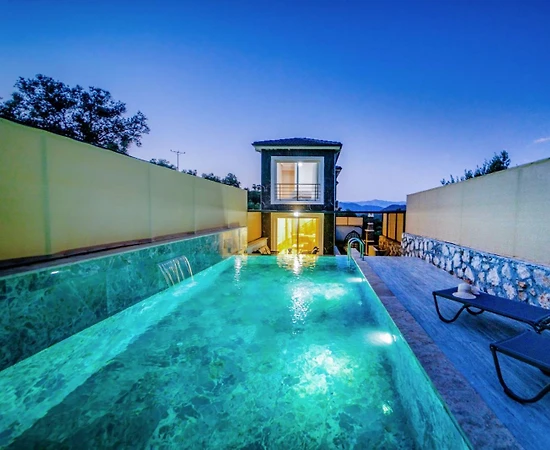 Fethiye Bozyer'de Sakin Doğada, Özel Havuzlu, Lüks Villa - 1