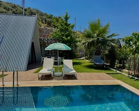 Fethiye Çalıca'da Geniş Bahçeli, Özel Havuzlu, 2+1 Bungalov - 2