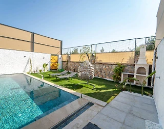 Fethiye Eldirek'te Nezih Konumda, Özel Havuzlu, Taş Villa - 5