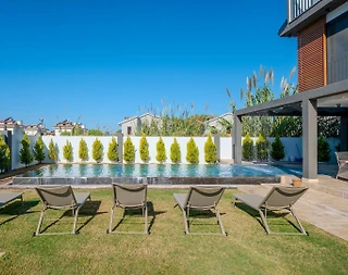 Fethiye Çiftlik'de Nezih Konumda, Kapalı Havuzlu, Lüks Villa - 5