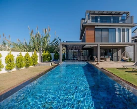 Fethiye Çiftlik'de Nezih Konumda, Kapalı Havuzlu, Lüks Villa - 2