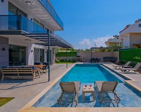 Fethiye Çiftlik'te Geniş Ailelere Uygun, Özel Havuzlu, Jakuzili Villa - 3