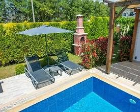 Fethiye Çiftlik'te Harika Doğada, Özel Havuzlu, Tatil Villası - 3