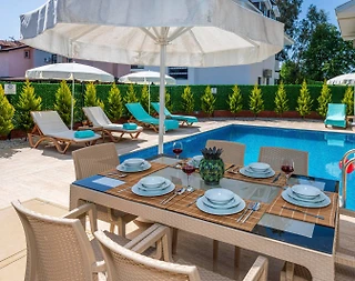 Fethiye Çiftlik'te Sakin Konumda, Özel Havuzlu, Modern Villa - 4