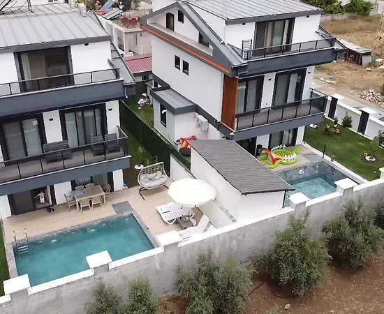 Fethiye Karagedik'te Sakin Konumda, Özel Havuzlu, 5+1 Villa - 1