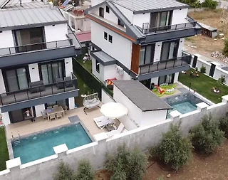 Fethiye Karagedik'te Sakin Konumda, Özel Havuzlu, 5+1 Villa - 1