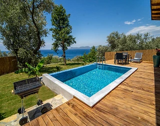 Fethiye Faralya'da Yemyeşil Bahçeli, Özel Havuzlu, 1+1 Villa - 1