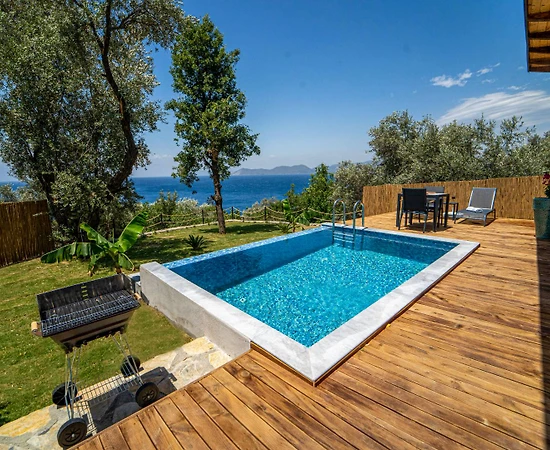 Fethiye Faralya'da Yemyeşil Bahçeli, Özel Havuzlu, 1+1 Villa - 1